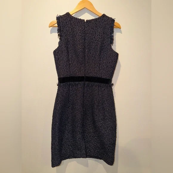 J Crew Tweed Constellation Sparkle Shift Dress Size 16 - Picture 3 of 14